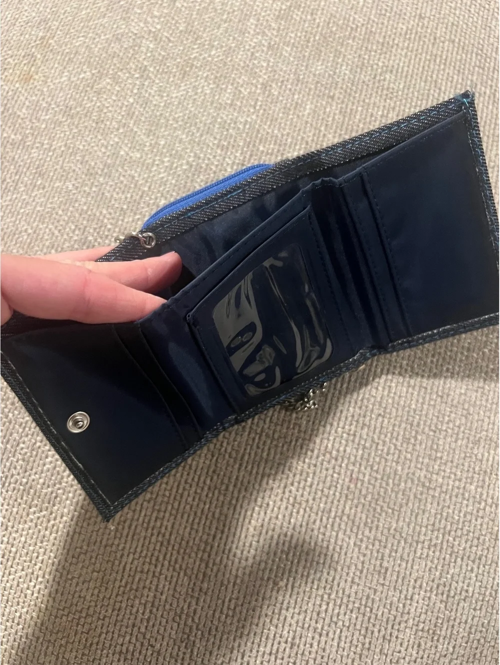 Y2K denim wallet